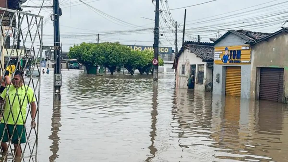Paraíba decreta estado de calamidade pública após fortes chuvas
