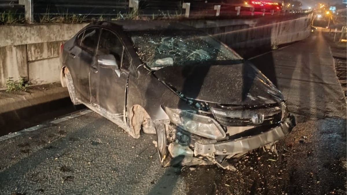 Capotamento na BR-470 em Indaial deixa três feridos