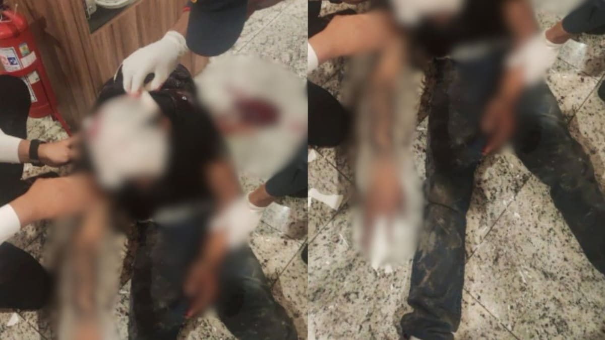 Homem fica ferido ao cair do forro de restaurante no Pátio Shopping Chapecó