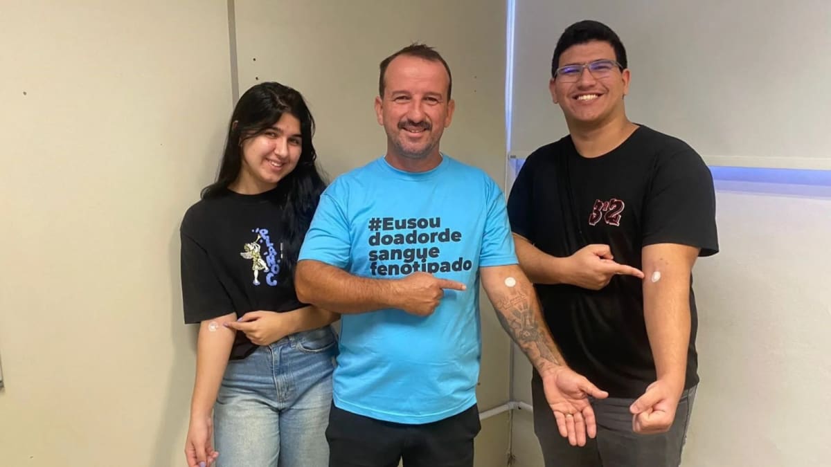 Campanha incentiva doação de sangue em família em Santa Catarina