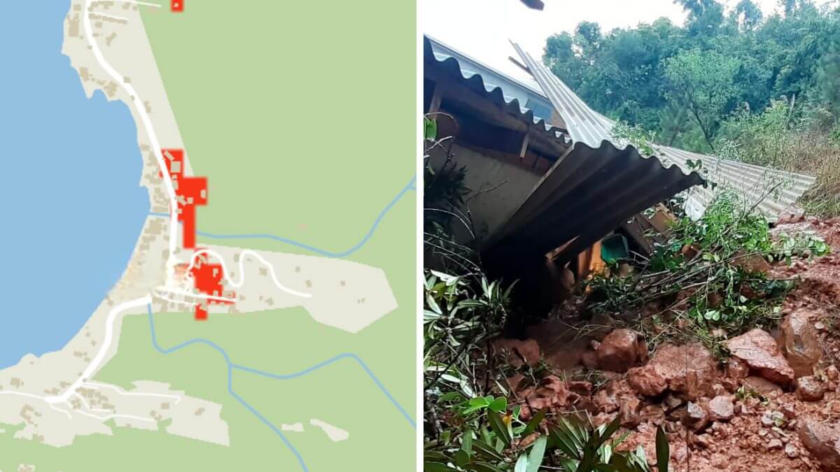 Quase 54 hectares de Florianópolis estão em zona crítica de risco de deslizamentos