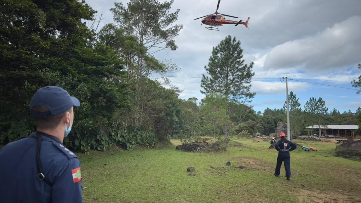 Corpo de homem desaparecido é encontrado em área de mata em Palhoça