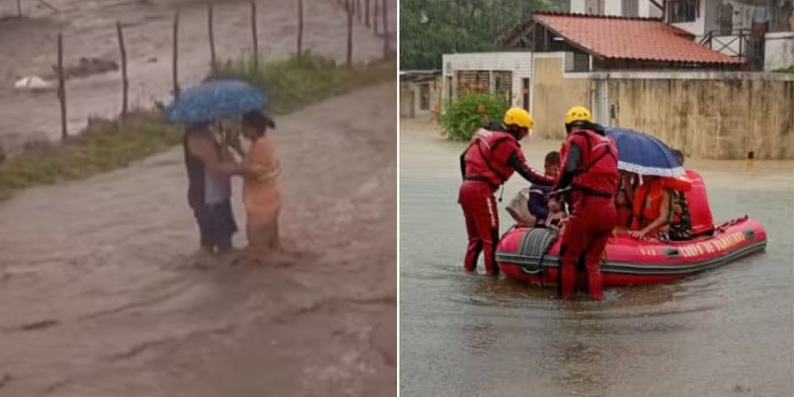 Chuvas intensas deixam municípios em emergência em Pernambuco e Paraíba