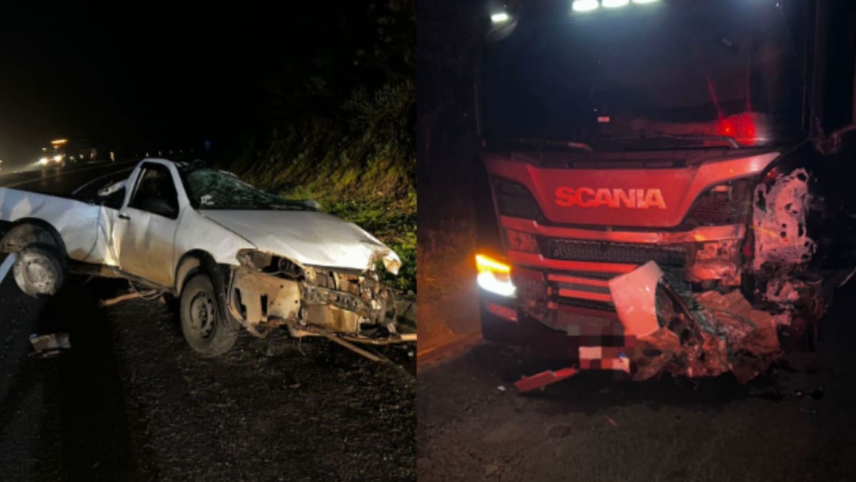 Colisão frontal entre três veículos deixa um morto na BR-116 em Santa Cecília