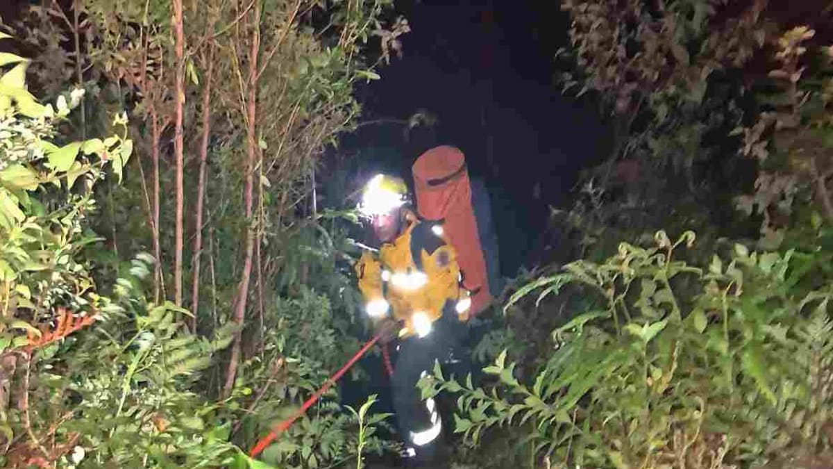 Acidente na BR-282 em Rancho Queimado mobiliza Corpo de Bombeiros e SAMU