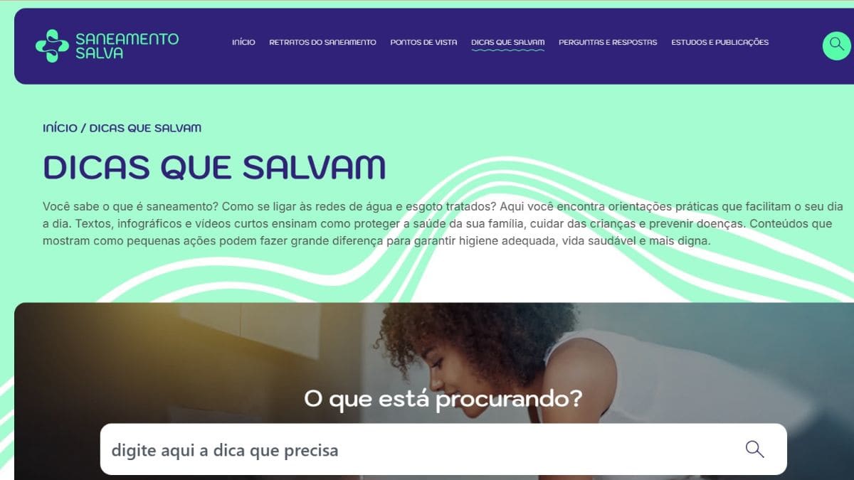 Portal Saneamento Salva amplia acesso ao conhecimento sobre saneamento básico em Santa Catarina