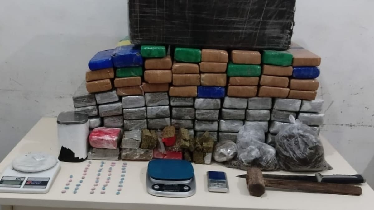 Polícia Militar apreende mais de 93 kg de maconha entre Jaraguá do Sul e Joinville