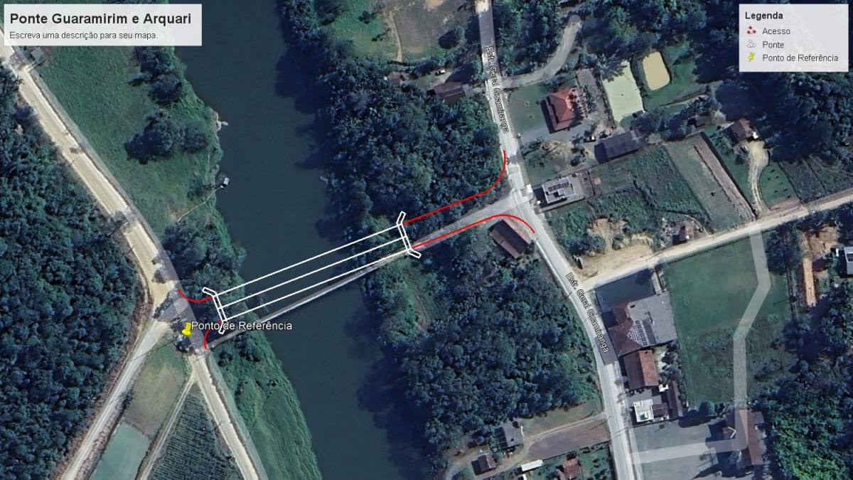 Guaramirim e Araquari projetam investimento de R$ 12,8 milhões para construção de nova ponte no Guamiranga