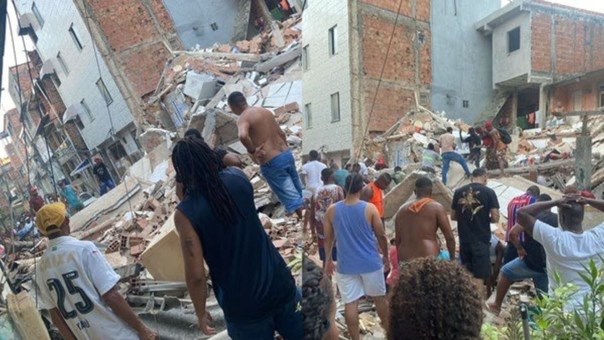 Desabamento em prédio de deixa dois mortos e um desaparecido em Salvador