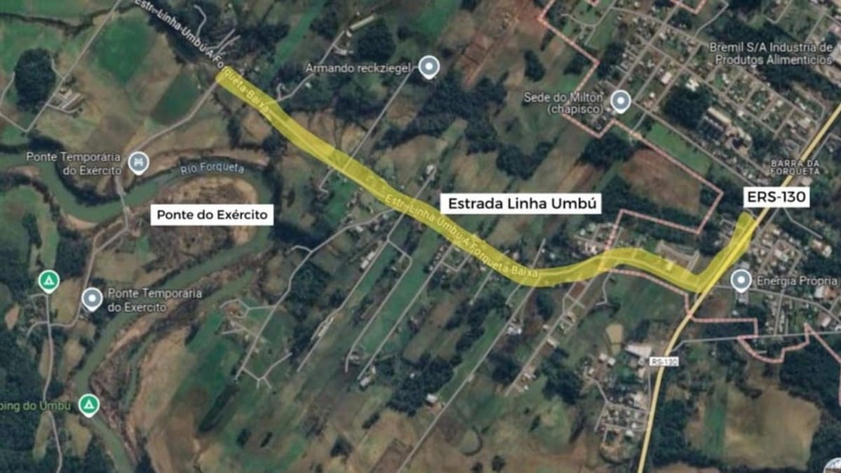 Empresa Gaúcha de Rodovias realiza melhorias em trecho da Estrada Linha Umbu em Arroio do Meio