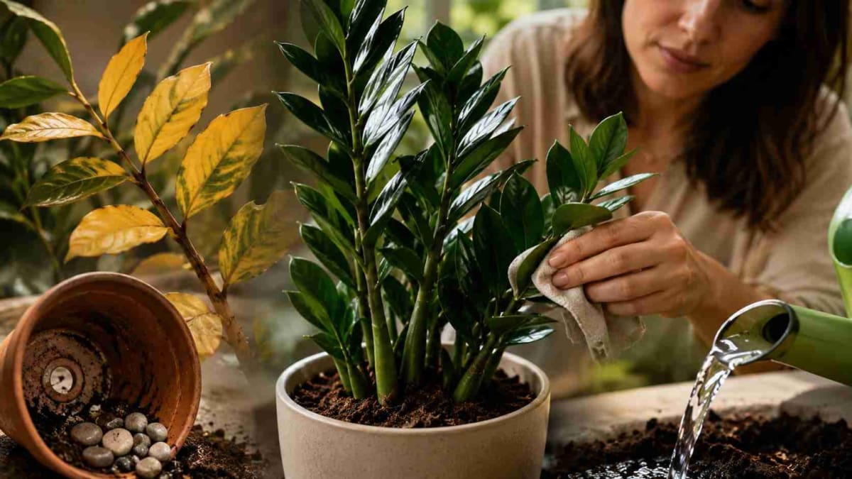 Cuidados essenciais para manter a Zamioculca saudável em ambientes internos