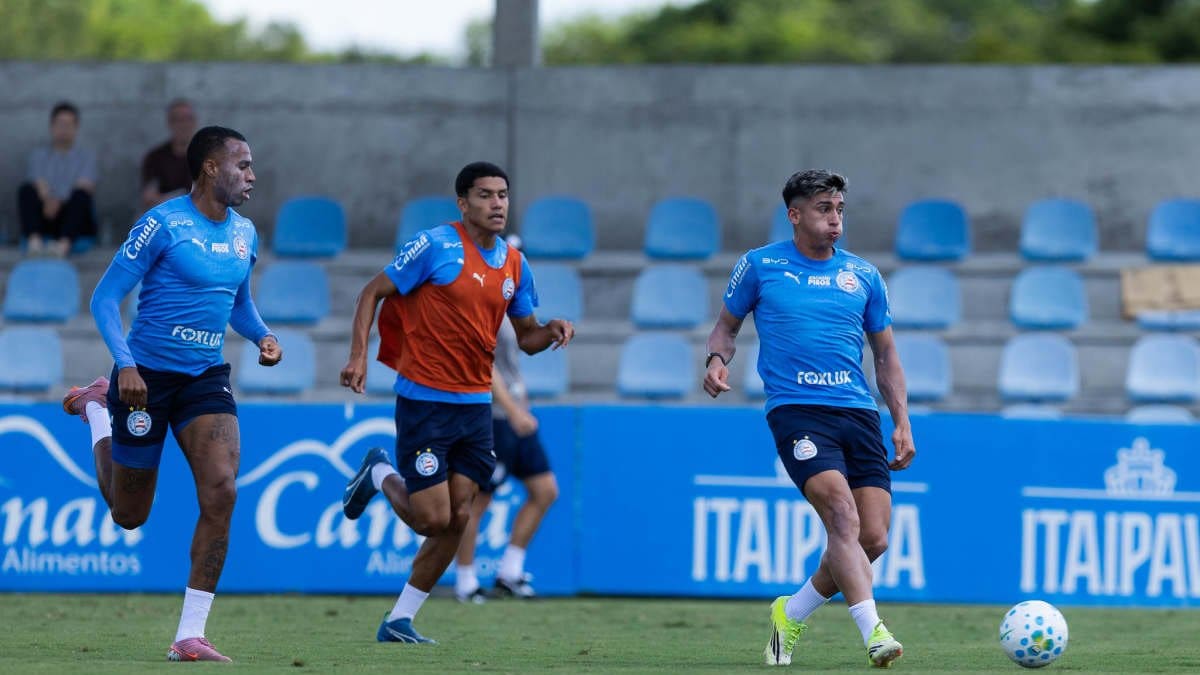Bahia inicia preparação para enfrentar o Coritiba com foco em posse de bola e testes no elenco