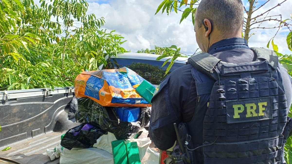 Homem pula de caminhonete em movimento para fugir de abordagem da PRF na BR-381