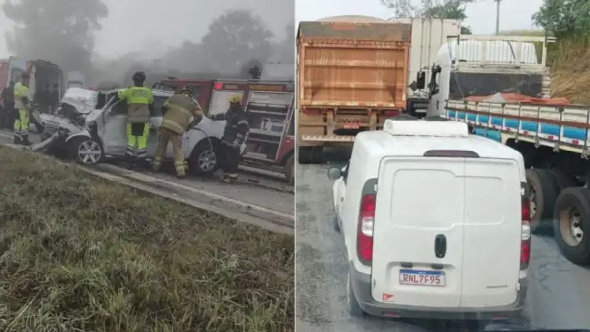 Colisão entre carreta e caminhonete na MG-050 em Formiga deixa duas mortes e um ferido