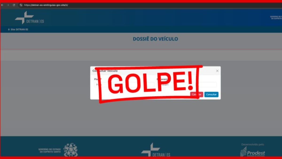 Detran-ES alerta para golpes com sites falsos que cobram IPVA e licenciamento