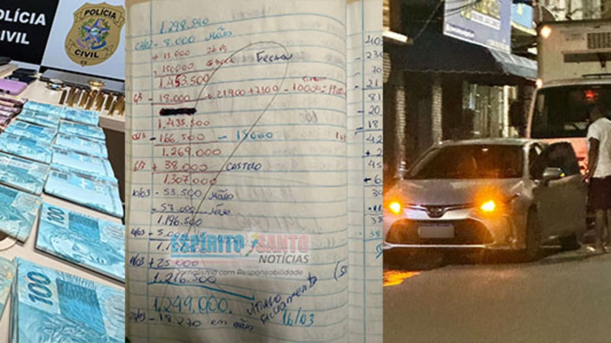 Polícia prende dois suspeitos e apreende mais de R$ 62 mil em operação contra tráfico em Cariacica