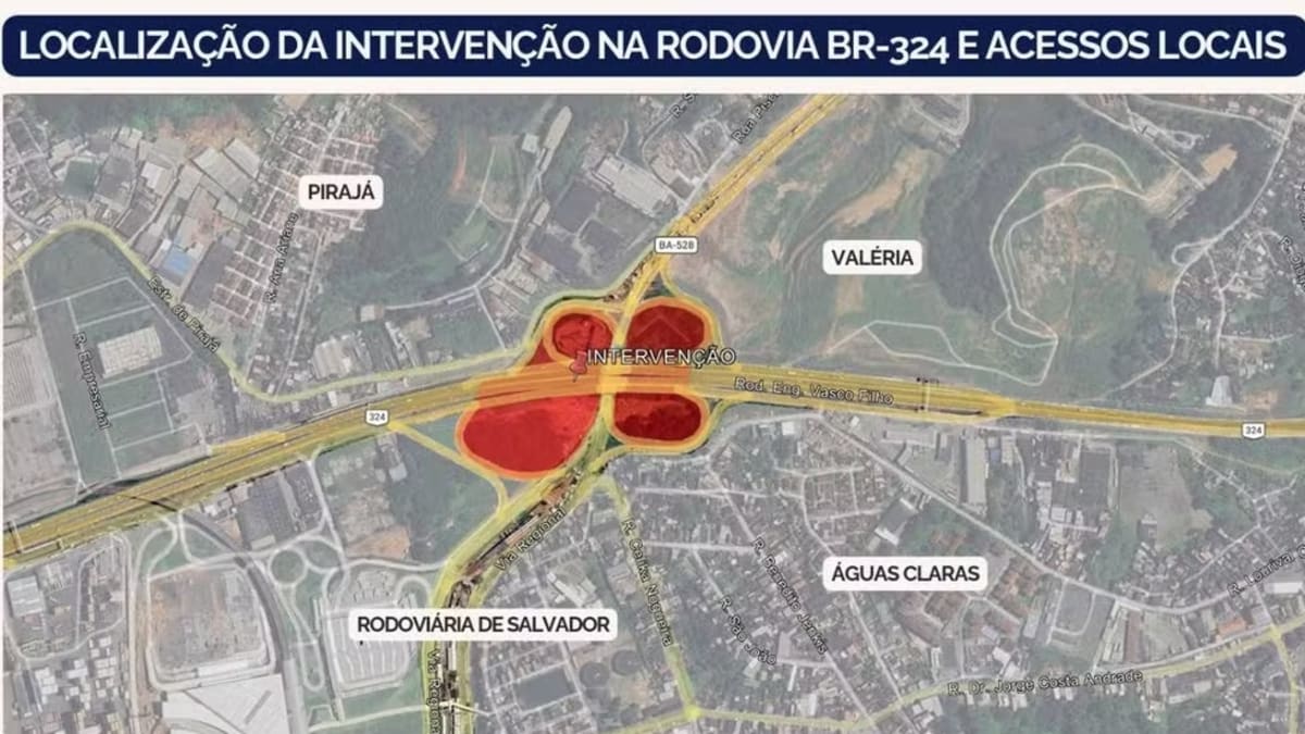 Obras na altura de Águas Claras alteram trânsito entre 26 e 31 de maio