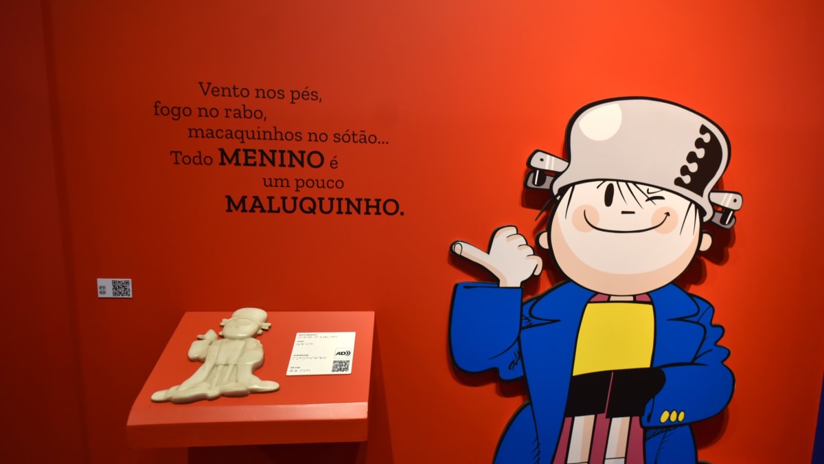 Exposição interativa no MAB aproxima crianças da obra de Ziraldo com tecnologia e brincadeiras
