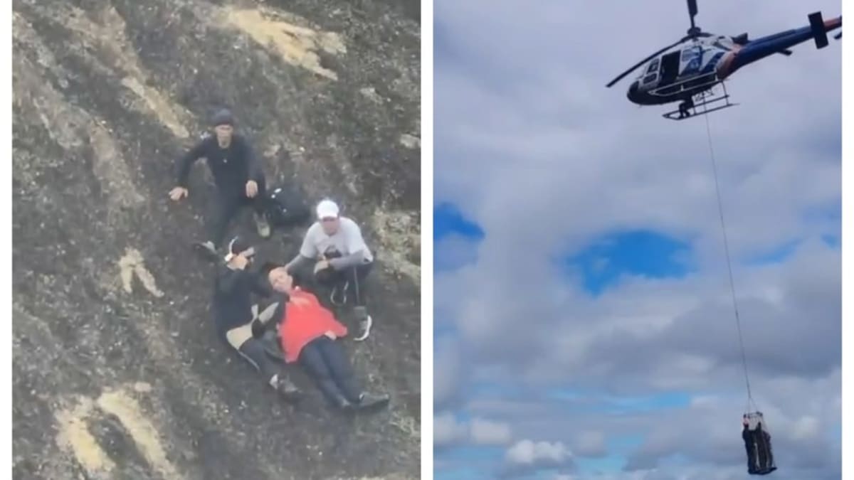 Idoso de 76 anos é resgatado durante trilha na Pedra da Galinha, em Baixo Guandu