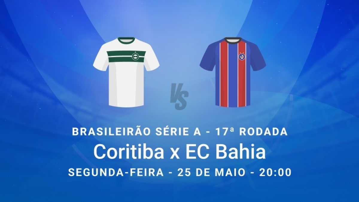 Bahia enfrenta Coritiba em duelo equilibrado pela 17ª rodada do Brasileirão