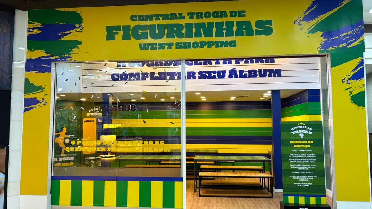 West Shopping promove central de trocas e encontros para colecionadores de figurinhas da Copa do Mundo 2026