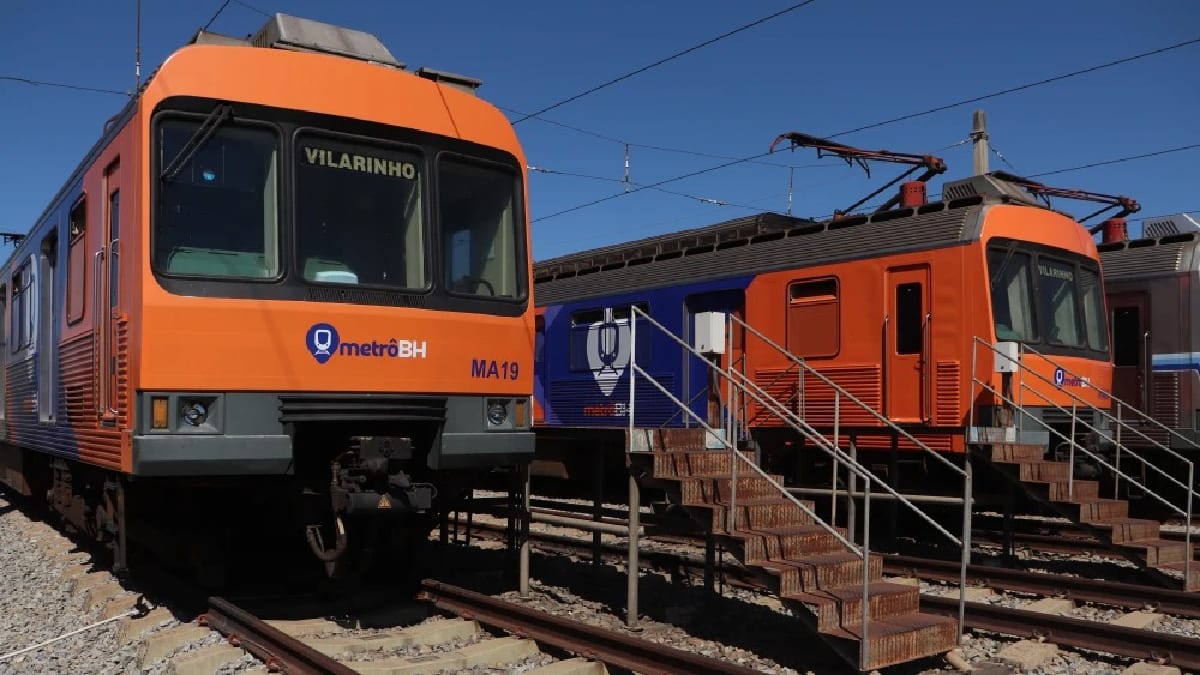 Metrô de Belo Horizonte terá intervalos maiores e operação em via única em estações entre 25 e 31 de maio