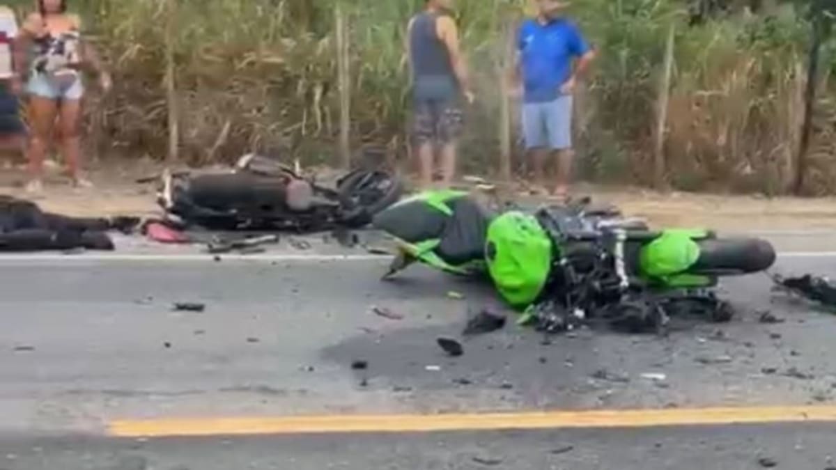 Duas pessoas morrem em acidente entre motocicletas na rodovia em Governador Valadares