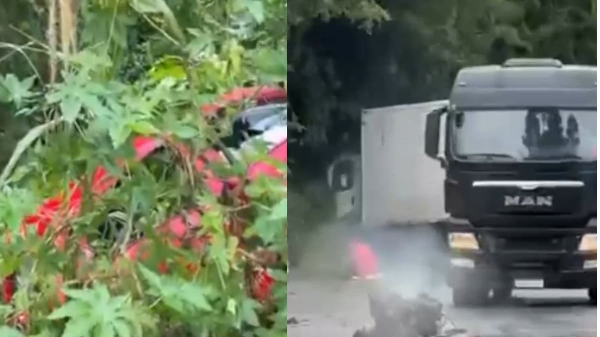 Colisão na Curva do S no bairro Canoas interdita trânsito em Balneário Camboriú