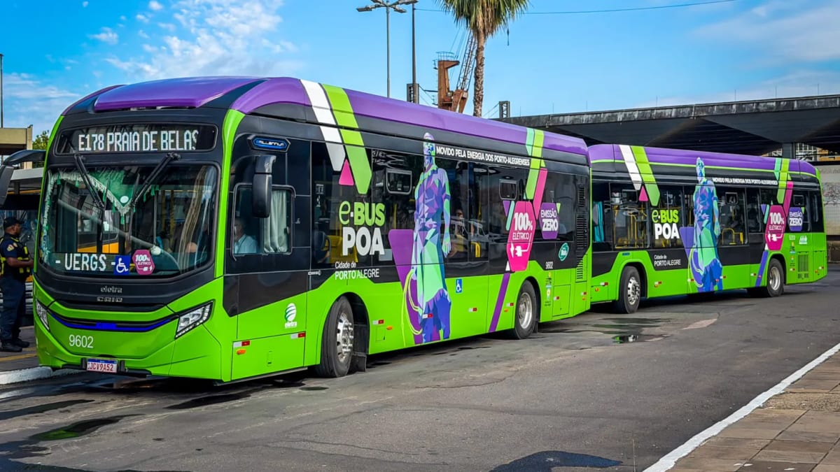 Porto Alegre recebe autorização para financiar compra de 100 ônibus elétricos