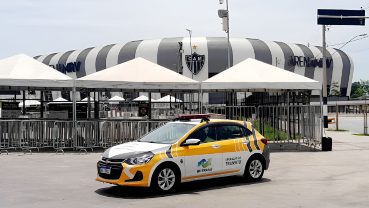 Operação especial de trânsito será realizada em Belo Horizonte para jogo do Atlético na Arena MRV