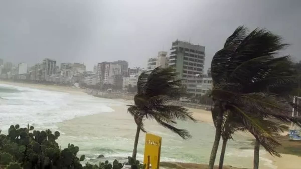 Frente fria provoca ventos fortes e possibilidade de chuva no Rio de Janeiro