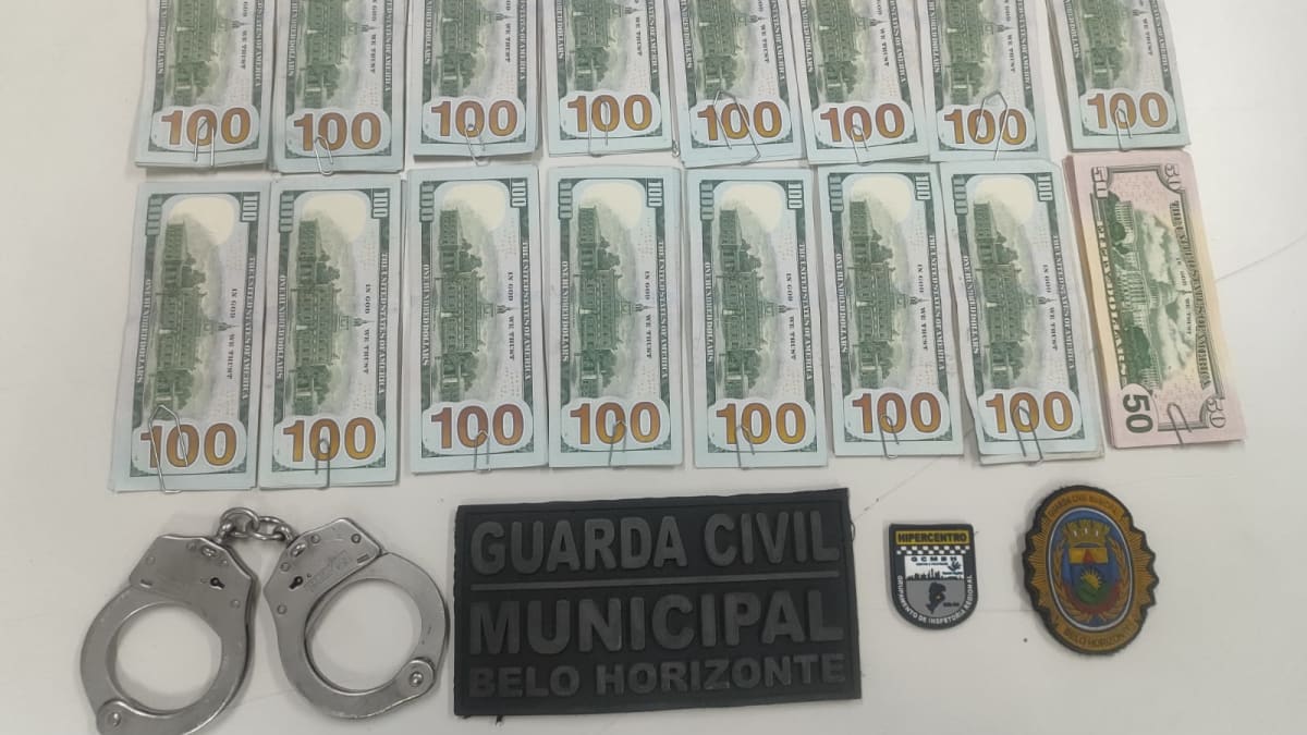 Homem é preso em Belo Horizonte suspeito de furtar bolsa com 16 mil dólares durante negociação