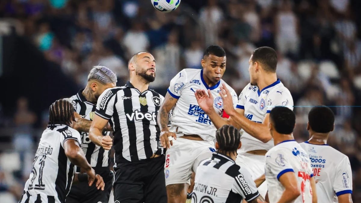 Bahia enfrenta Botafogo na Arena Fonte Nova buscando fim de jejum no Brasileirão