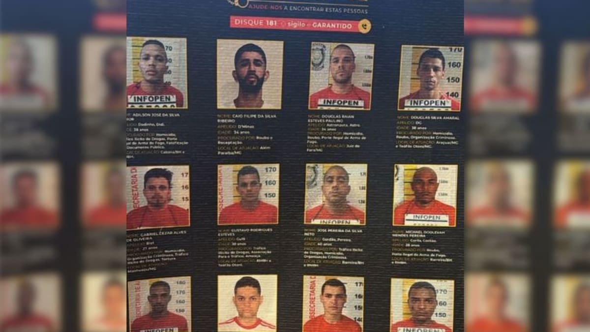 Governo de Minas divulga lista com 12 criminosos mais procurados do estado