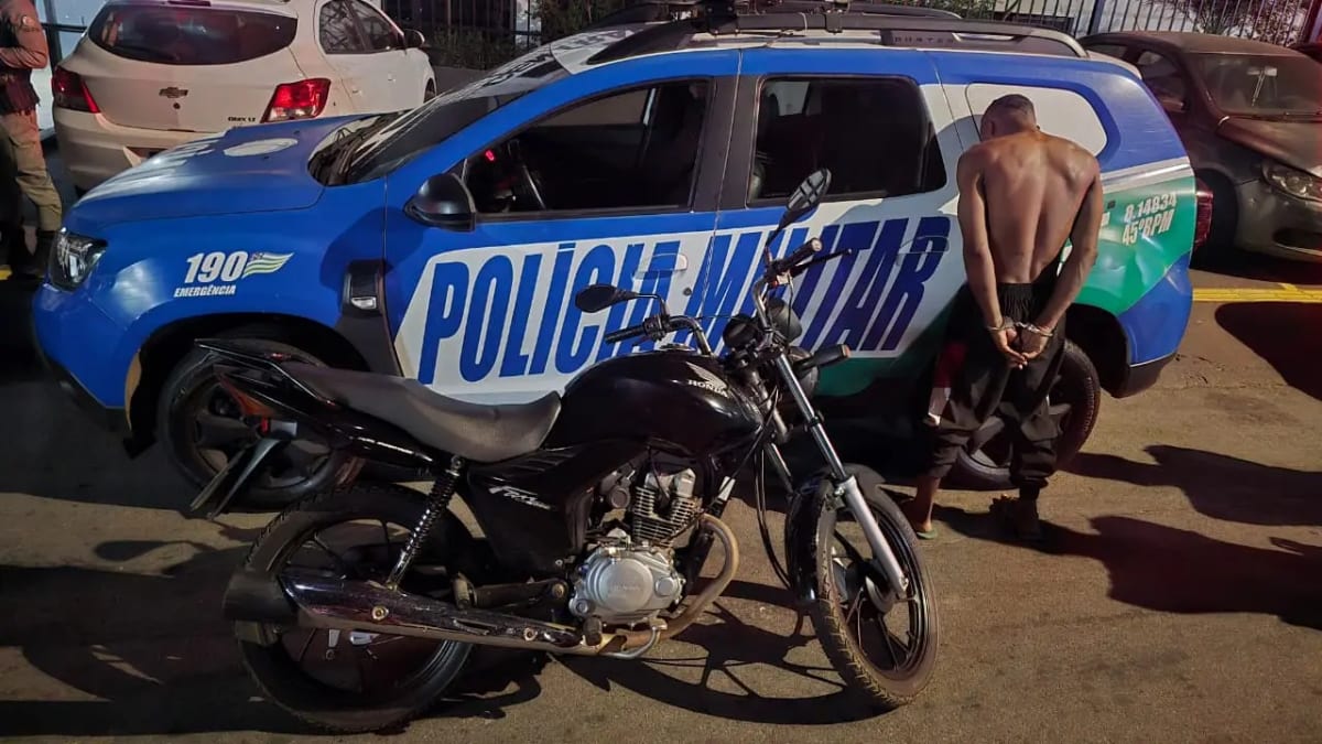 Homem é preso por furtar motocicleta do próprio irmão em Aparecida de Goiânia