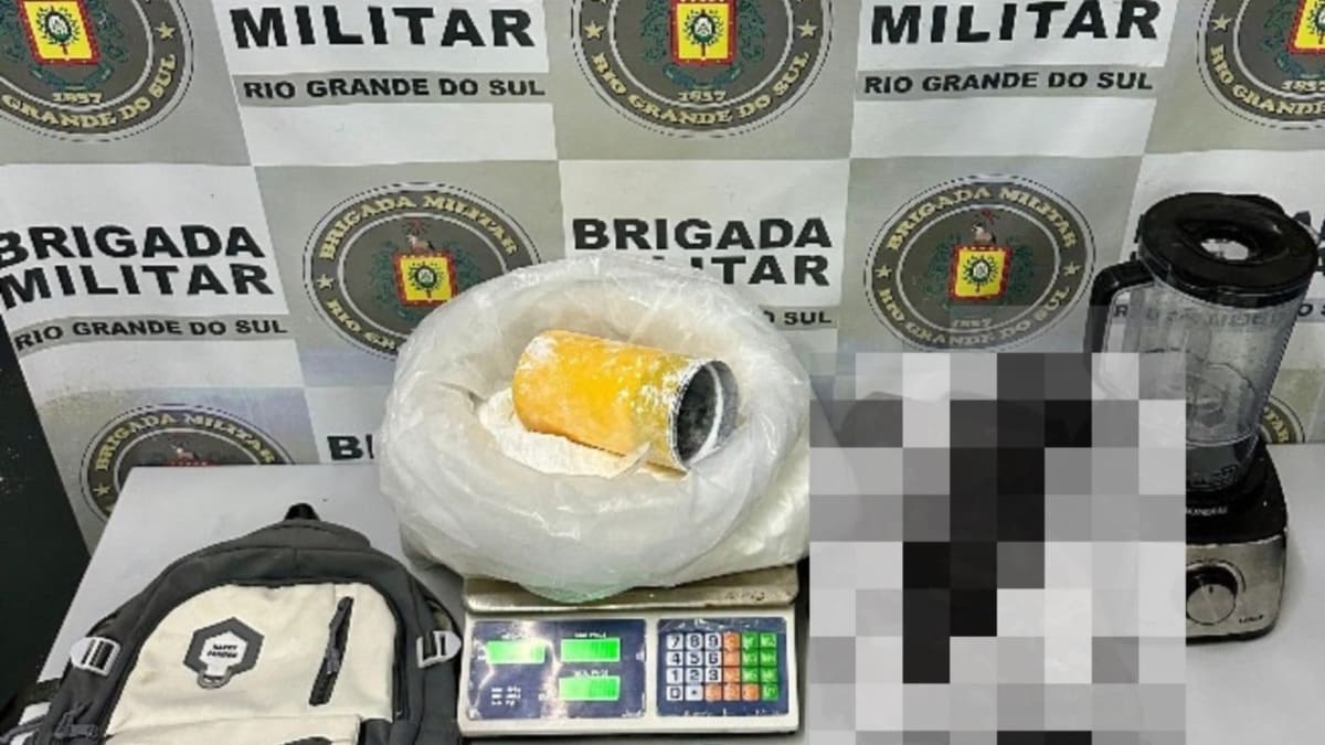 Homem é preso em Vacaria com drogas e equipamentos para mistura de entorpecentes