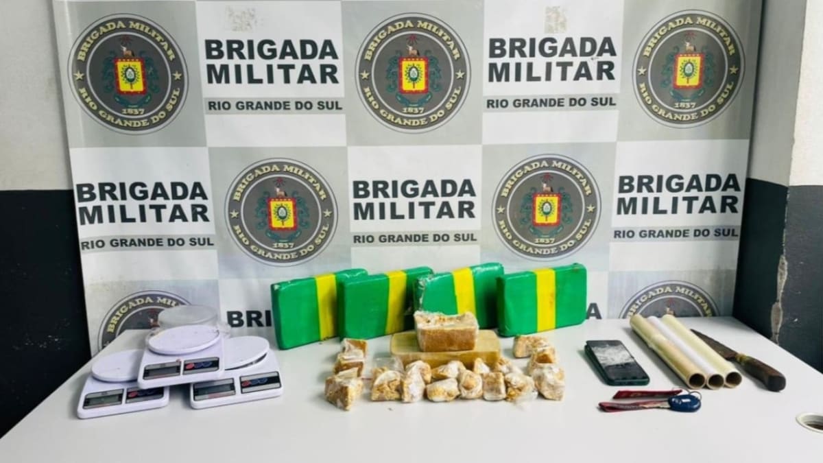 Polícia prende suspeito e apreende mais de seis quilos de drogas em abordagem em Caxias do Sul