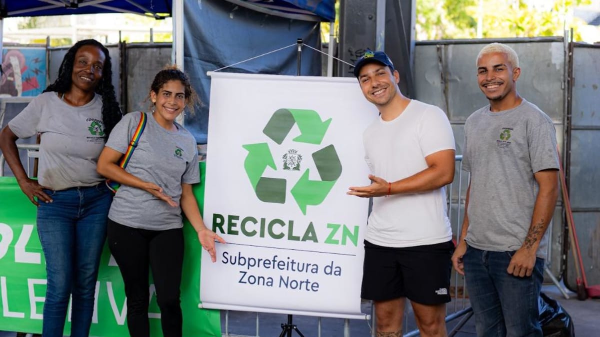 Projeto Recicla ZN recolhe 10 toneladas de resíduos recicláveis na Zona Norte do Rio