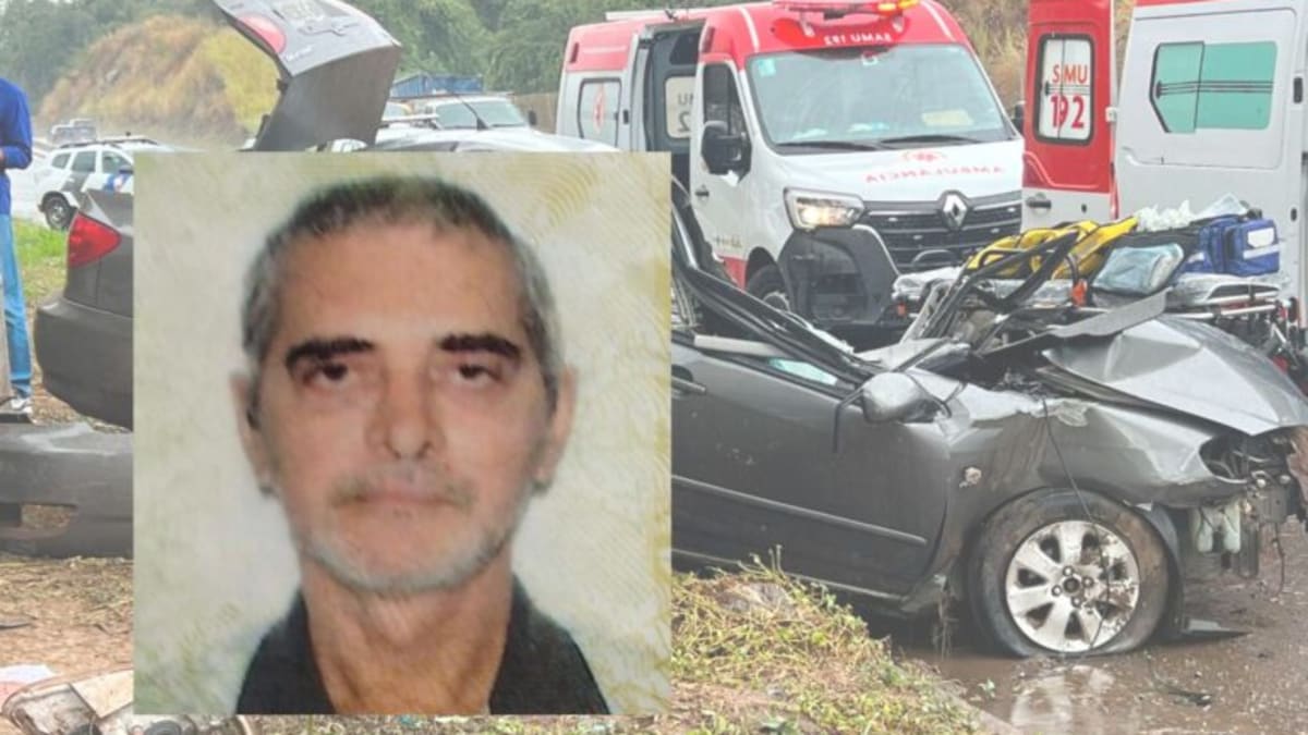 Morre motorista de 64 anos que bateu contra coluna de viaduto após aquaplanar em Cachoeiro