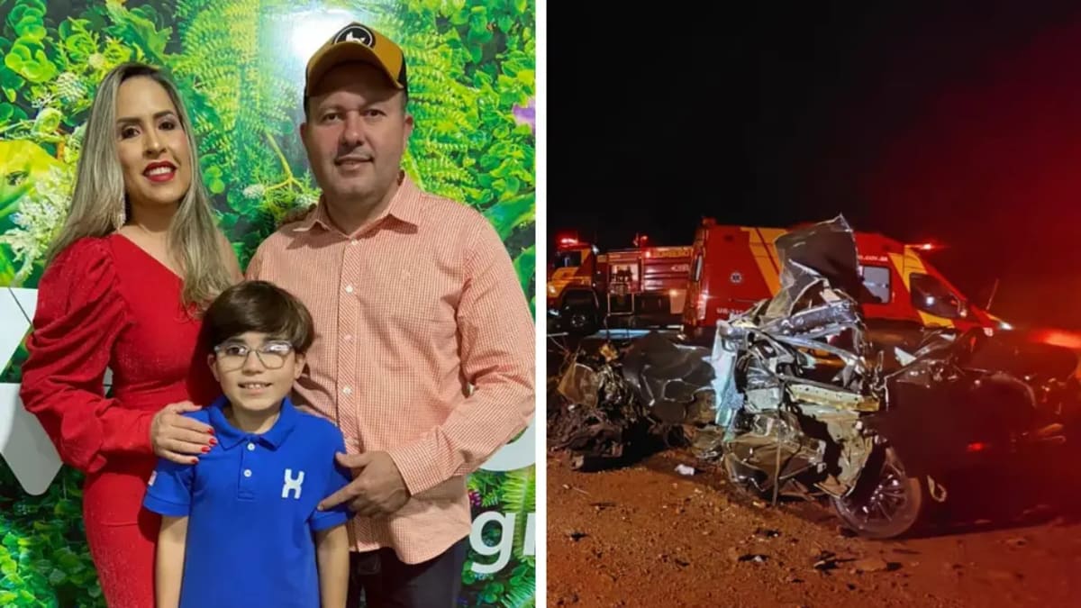 Vereador e família morrem em acidente de carro na GO-206