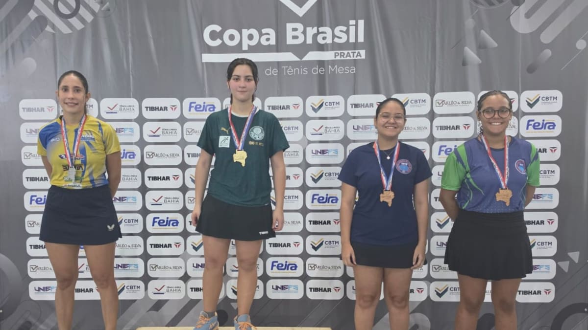 Bahia atropela 12 estados e domina pódio no tênis de mesa nacional