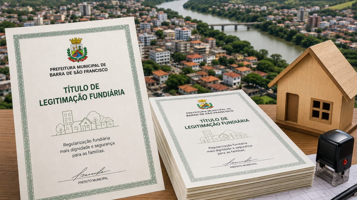 Regularização fundiária em Barra de São Francisco gera 25 títulos de propriedade