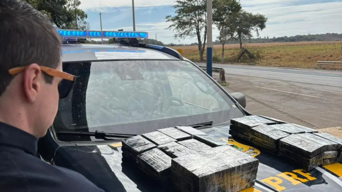 Quase 100 celulares avaliados em R$ 1 milhão são encontrados ocultos em veículo na BR-153