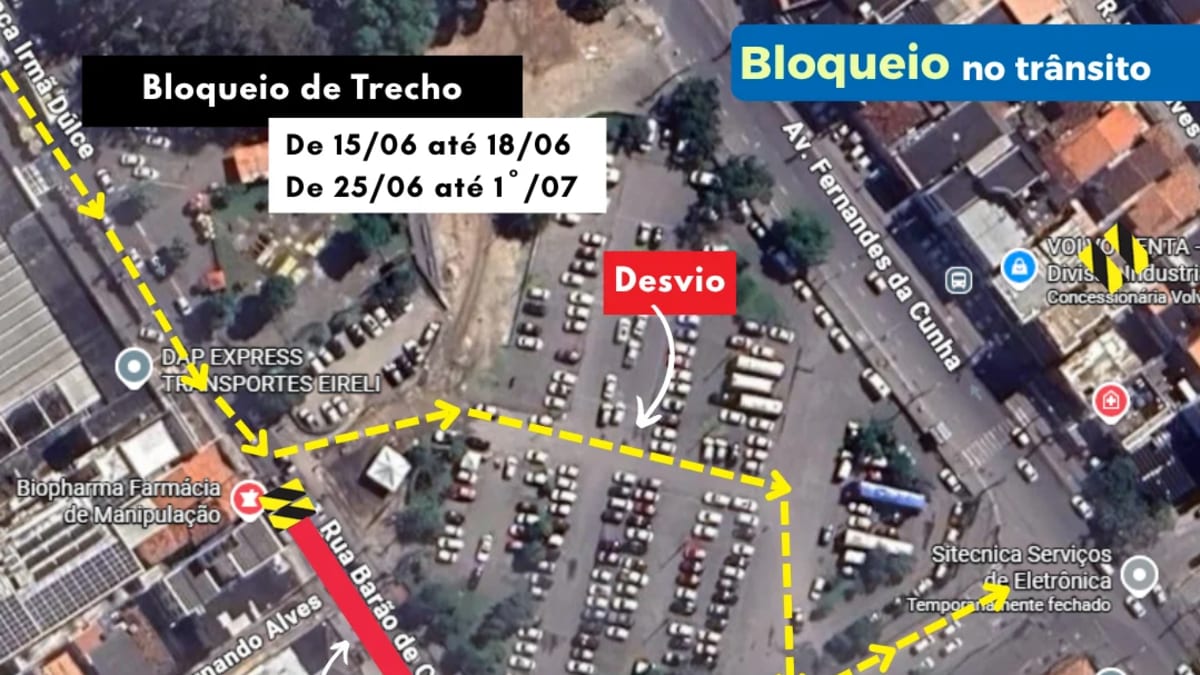 Trecho da Rua Barão de Cotegipe será totalmente interditado para obras de drenagem em Salvador