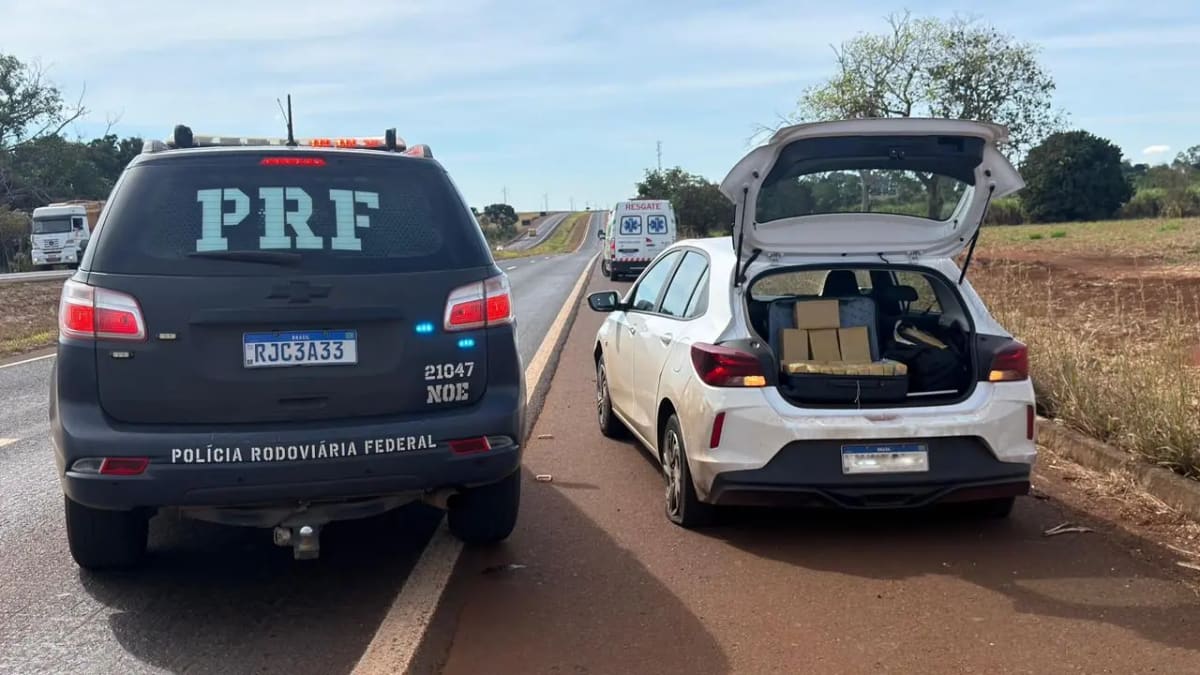Tentativa de fuga termina com três presos e apreensão de 40 kg de drogas que seguiriam para Anápolis