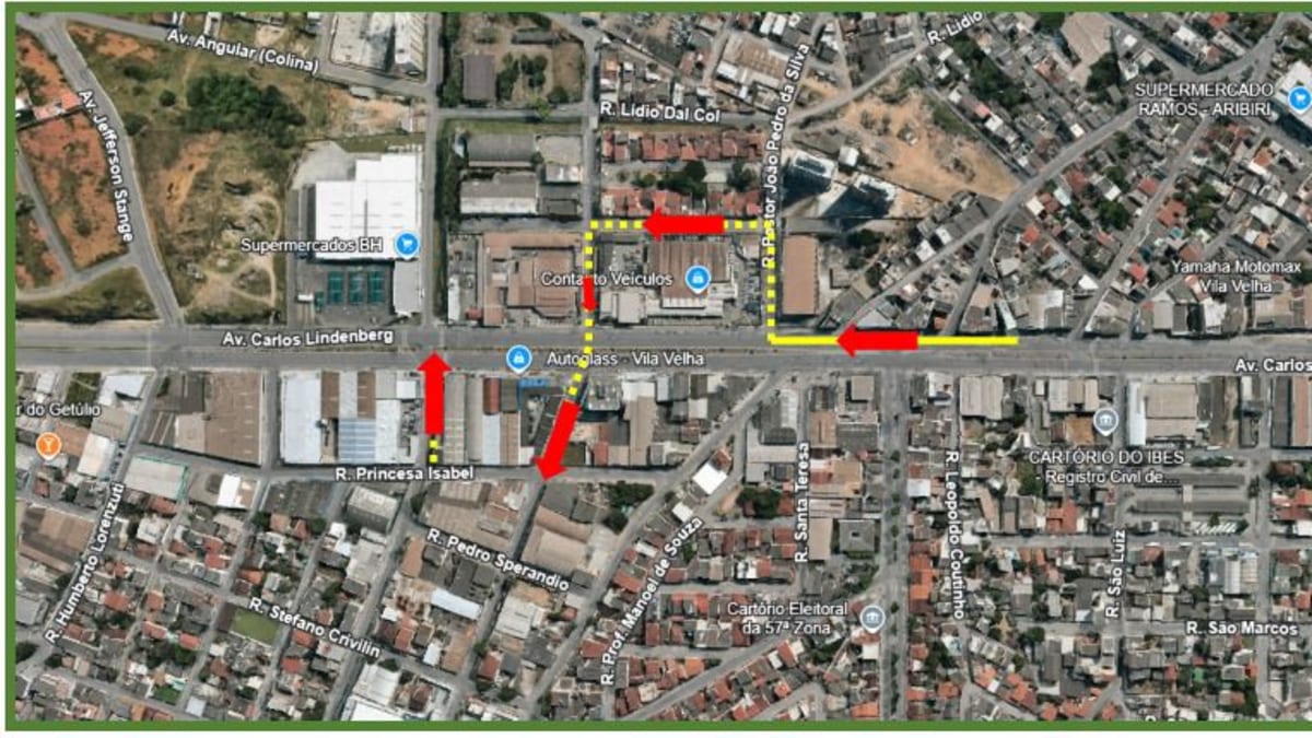 Acesso a dois bairros de Vila Velha vão mudar; veja o mapa