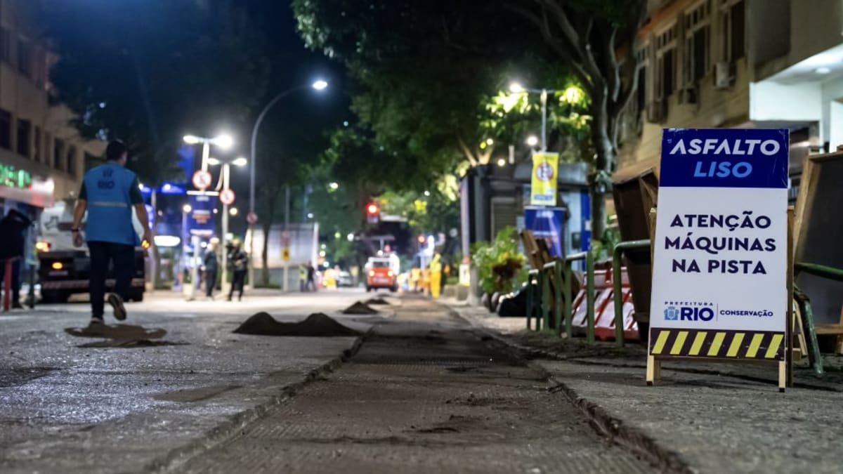 Copacabana e Leme terão 34 ruas recapeadas pelo programa Asfalto Liso