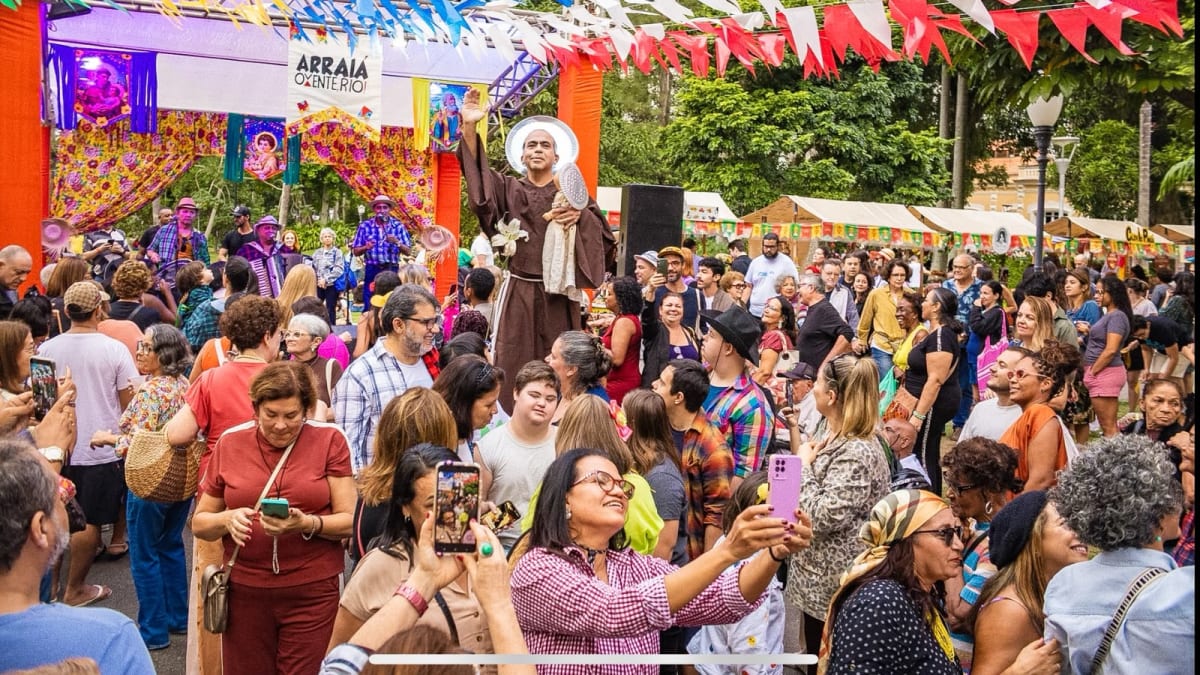 Arraiá celebra a cultura nordestina na Lagoa Rodrigo de Freitas