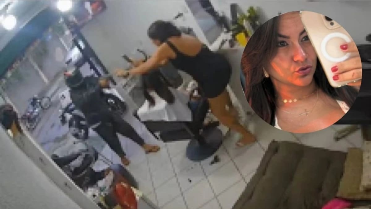 Câmeras registram momento em que cabeleireira é assassinada dentro de salão em Salvador
