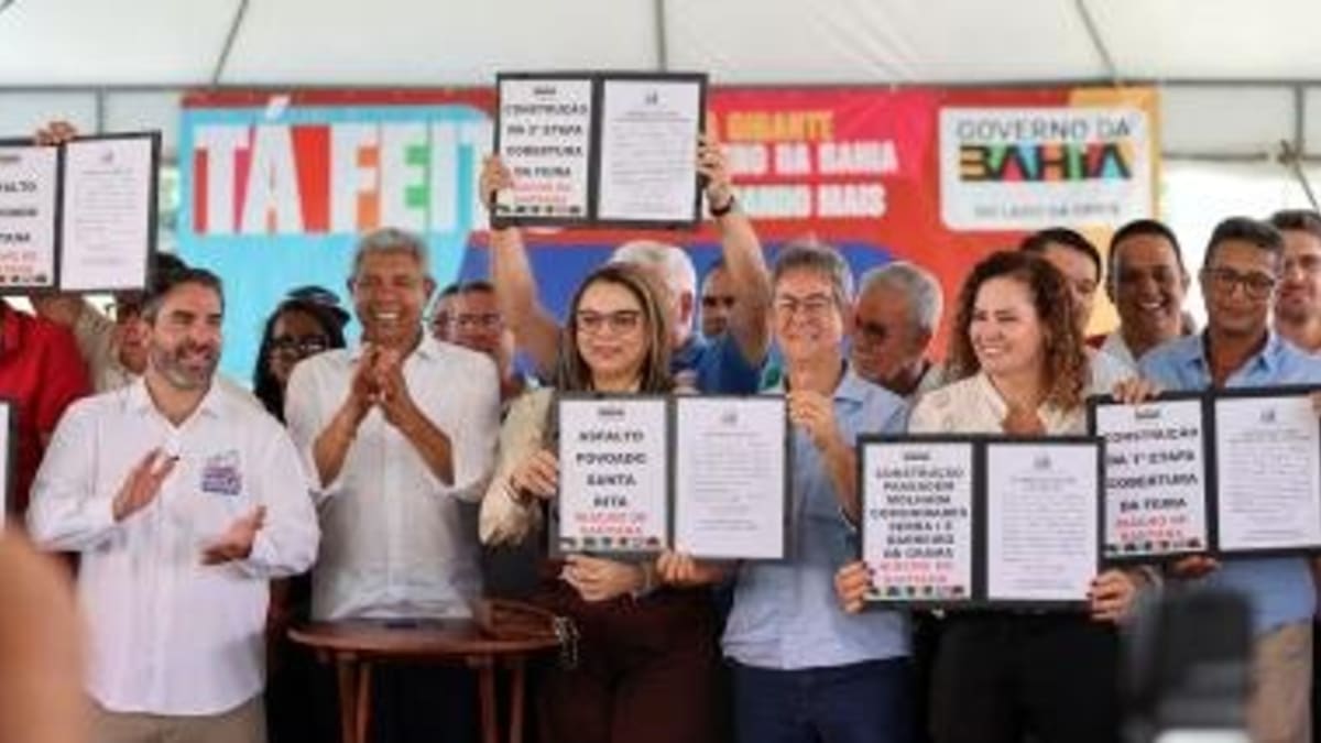 Escola modernizada, pavimentação e combate à fome marcam agenda do governador em Riacho de Santana